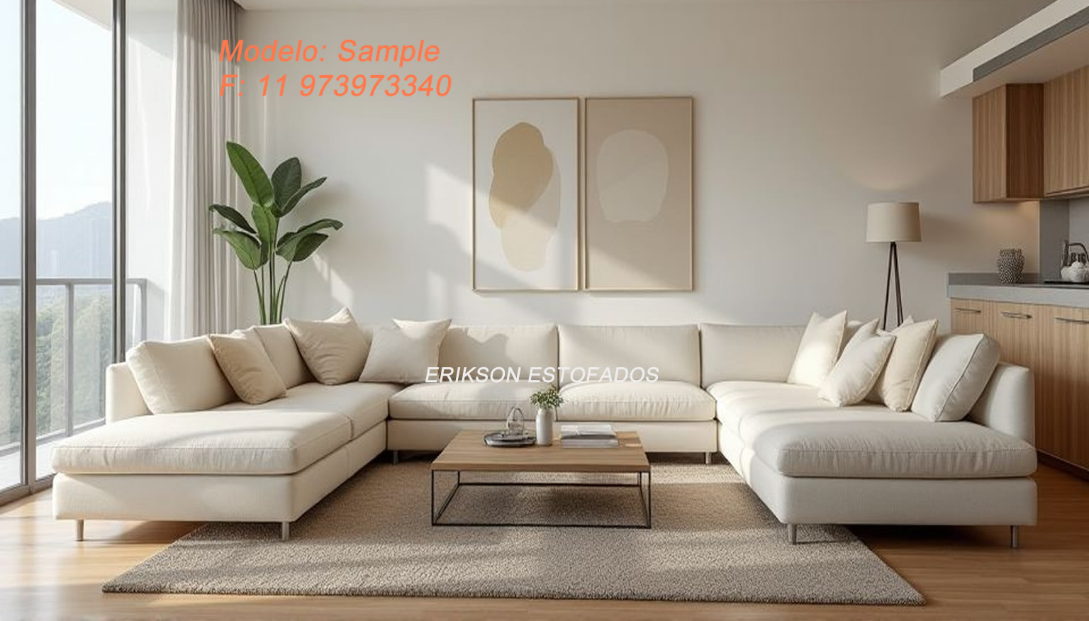 Composição de Sofás Modulares no Rio de Janeiro - Erikson Estofados